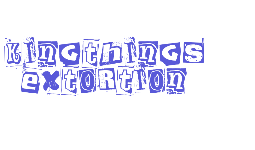 Kingthings Extortion Font Download