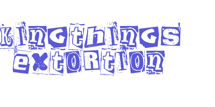 Kingthings Extortion Font Download