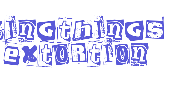 Kingthings Extortion Font