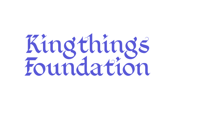 Kingthings Foundation Font