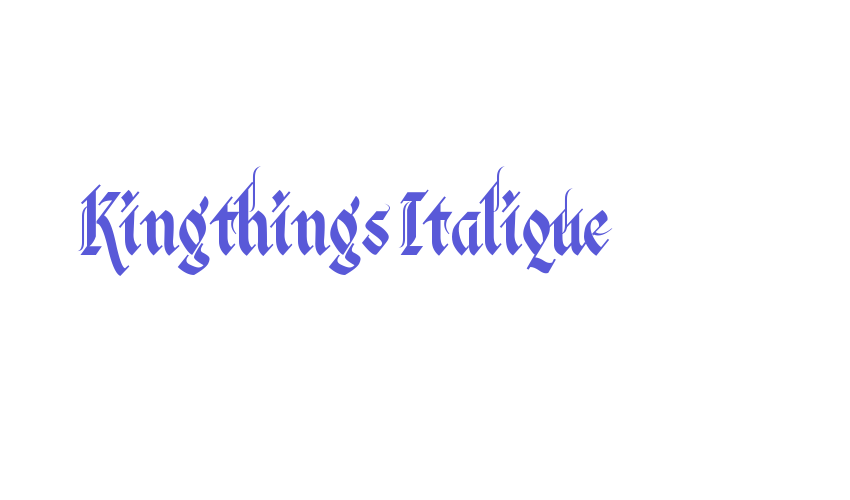 Kingthings Italique Font