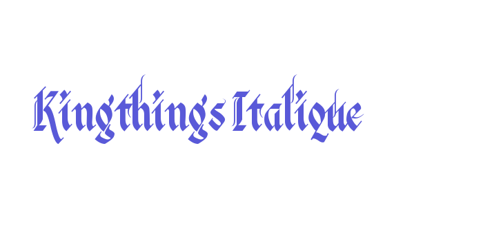 Kingthings Italique Font Download