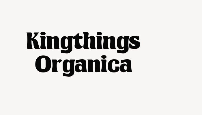 Kingthings Organica font download