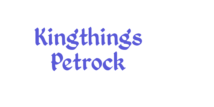 Kingthings Petrock Font Download