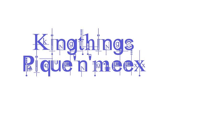 Kingthings Pique’n’meex Font Download