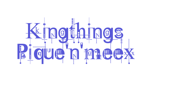 Kingthings Pique’n’meex Font Download