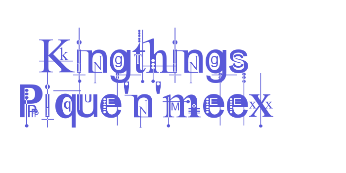 Kingthings Pique’n’meex Font