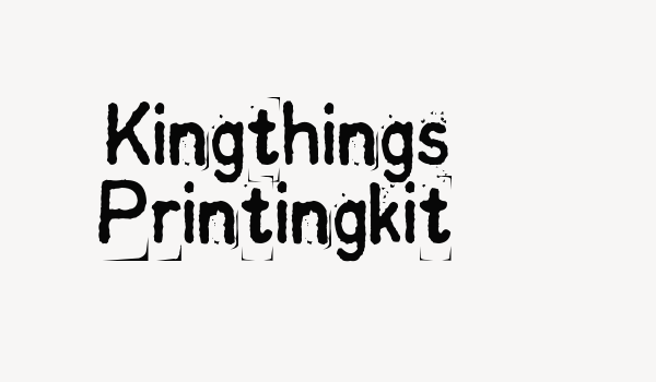 Kingthings Printingkit Font