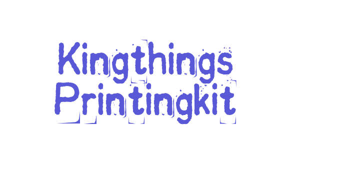 Kingthings Printingkit Font Download