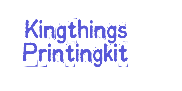 Kingthings Printingkit Font