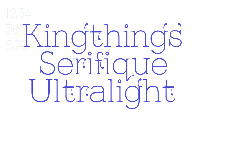 Kingthings Serifique Ultralight-font-download