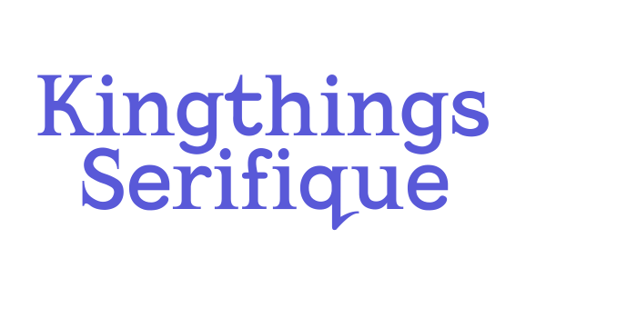 Kingthings Serifique Font Download