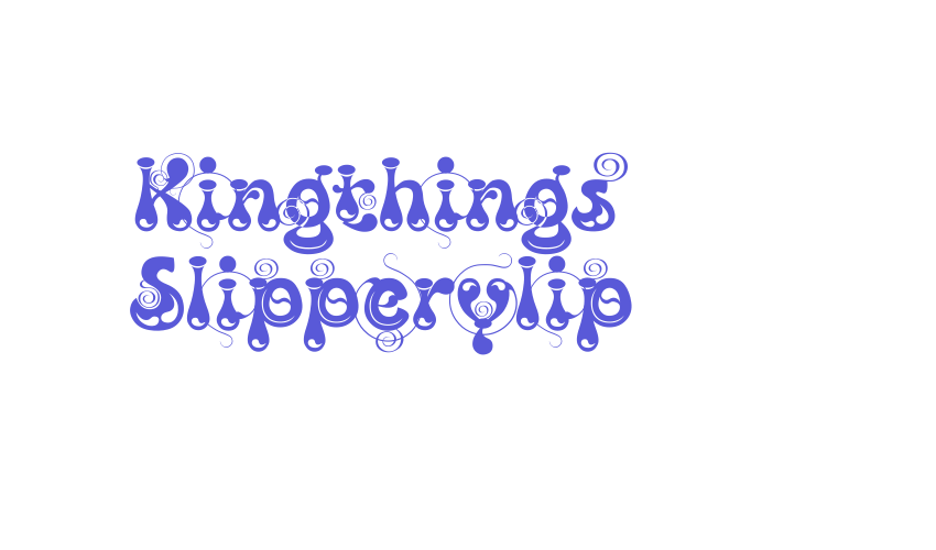 Kingthings Slipperylip Font Download