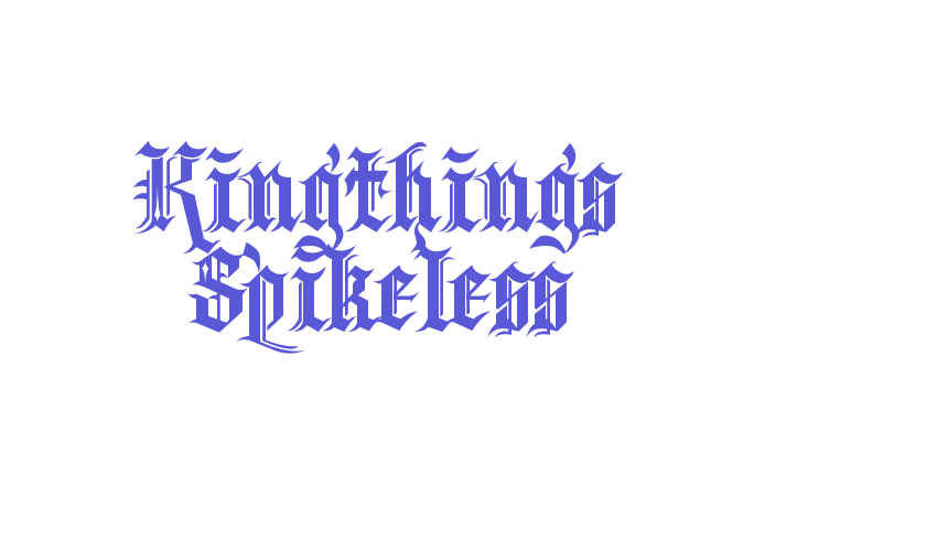 Kingthings Spikeless Font