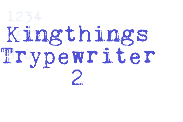 Kingthings Trypewriter 2 Font Download