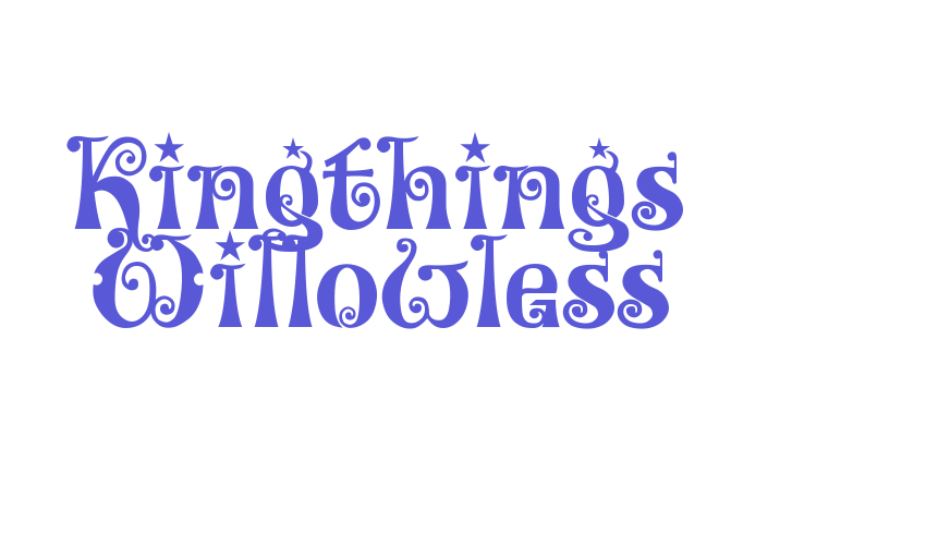 Kingthings Willowless Font Download