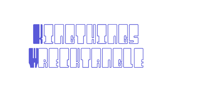 Kingthings Wrecktangle Font Download