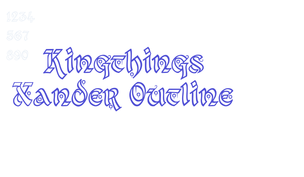 Kingthings Xander Outline-font-download