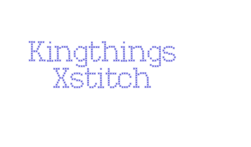 Kingthings Xstitch Font Download