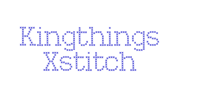 Kingthings Xstitch Font Download