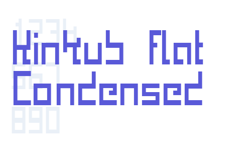 Kinkub flat Condensed Font Download