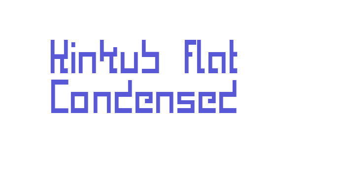 Kinkub flat Condensed Font Download