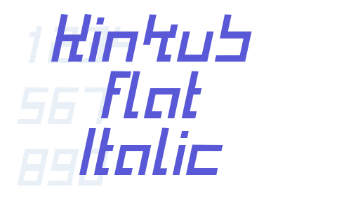 Kinkub flat Italic Font Download