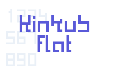 Kinkub flat Font Download