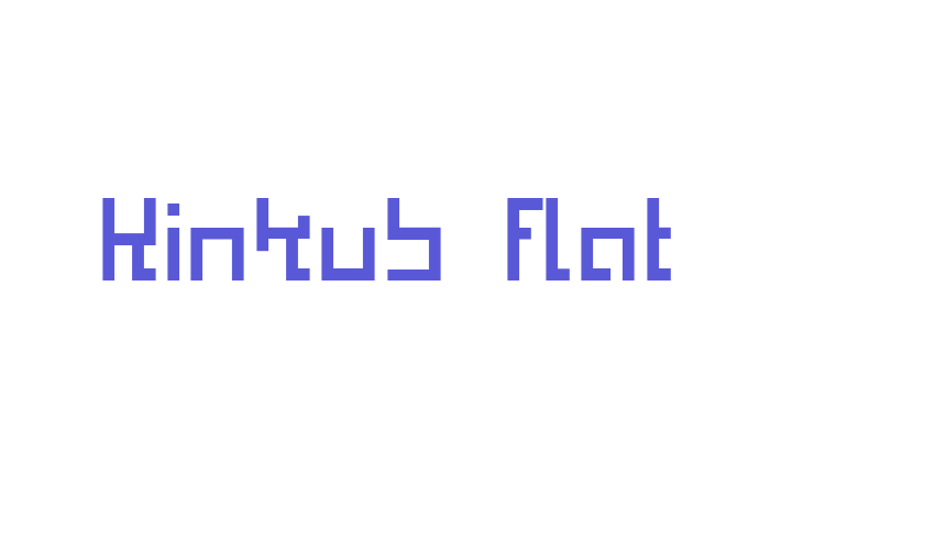 Kinkub flat Font Download