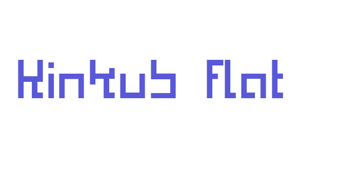 Kinkub flat Font