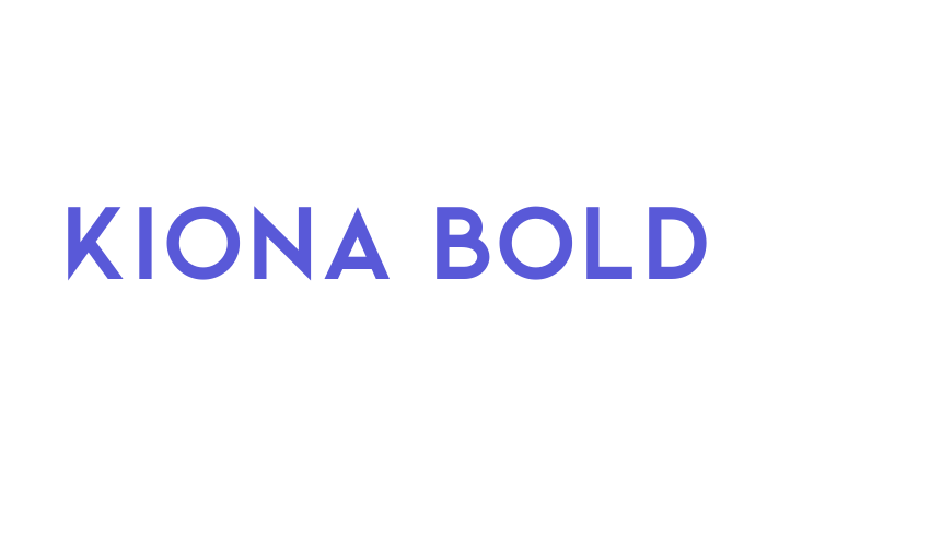 Kiona Bold Font