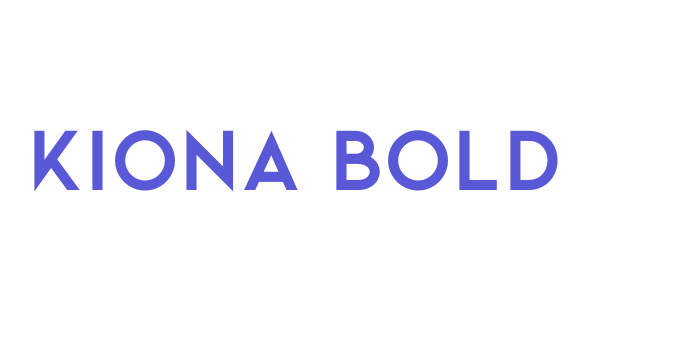 Kiona Bold Font Download