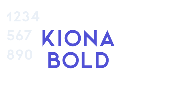 Kiona Bold font download