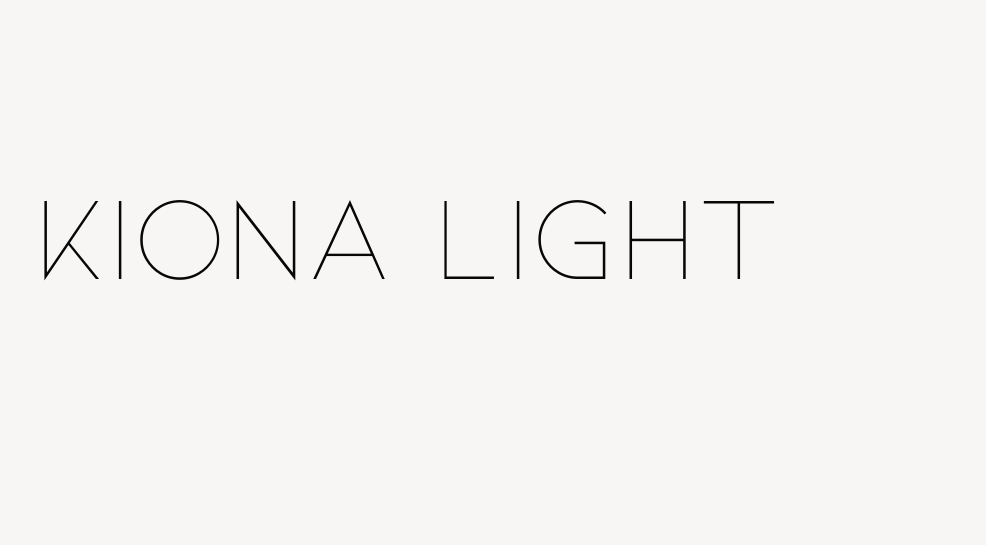 Kiona Light font download