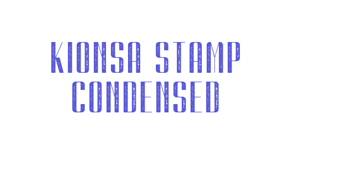 Kionsa Stamp Condensed Font Download