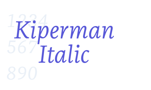 Kiperman Italic Font