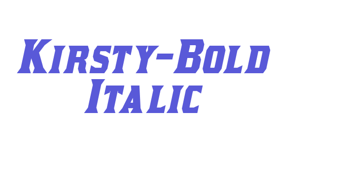 Kirsty-Bold Italic Font Download