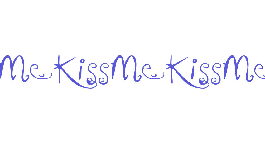 KissMeKissMeKissMe Font Download