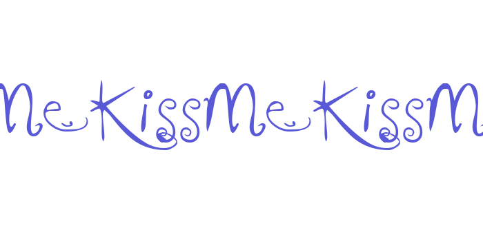 KissMeKissMeKissMe Font Download