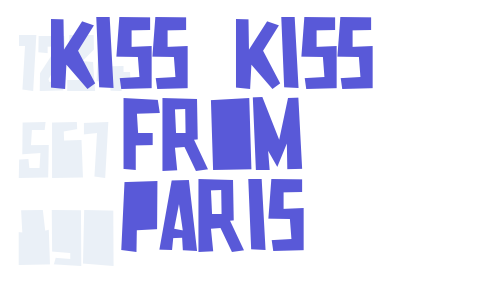 Kiss Kiss From Paris Font Download