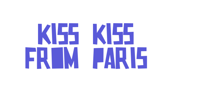 Kiss Kiss From Paris Font Download