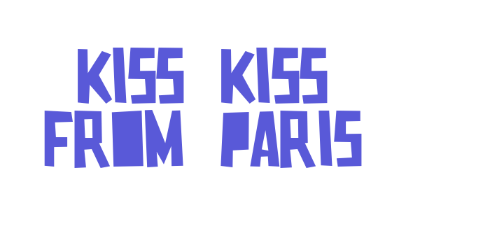 Kiss Kiss From Paris Font