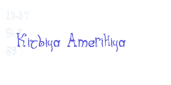 Kitbiya Amerikiya font free