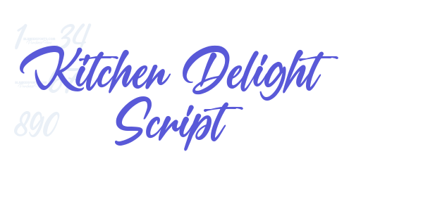 Kitchen Delight Script font free