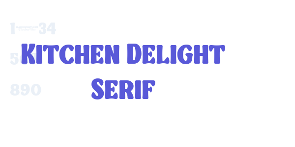 Kitchen Delight Serif font free