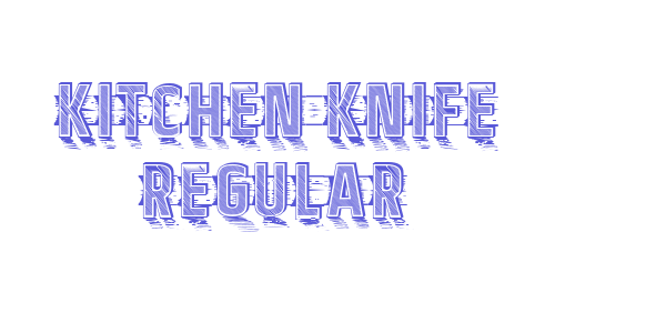 Kitchen Knife Regular font free