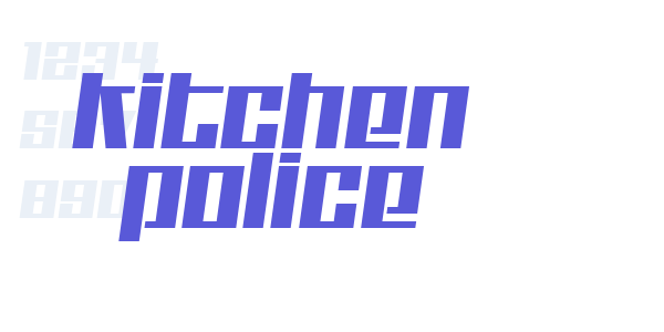 Kitchen police font free