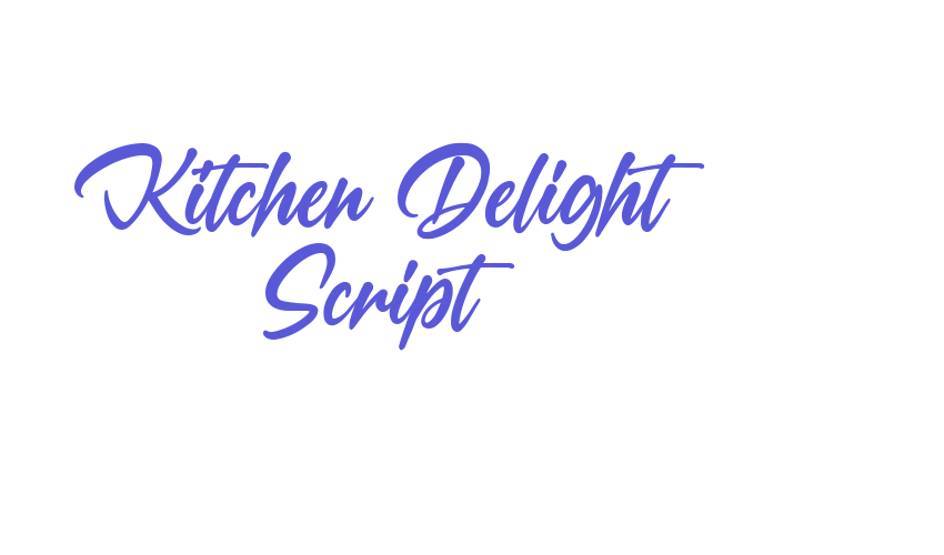 Kitchen Delight Script Font