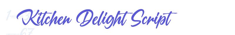 Kitchen Delight Script font