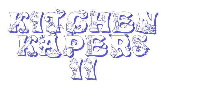 Kitchen Kapers II Font Download